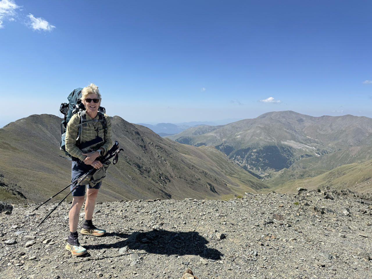 woman hiking