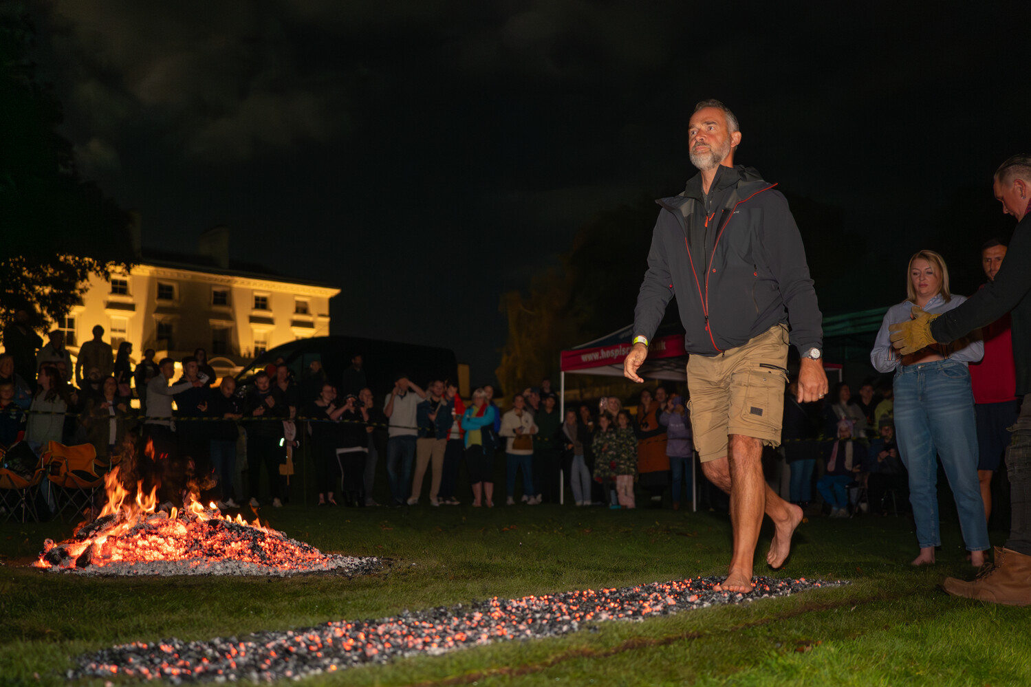 Conquering the coals – our Firewalk 2024 Heroes!