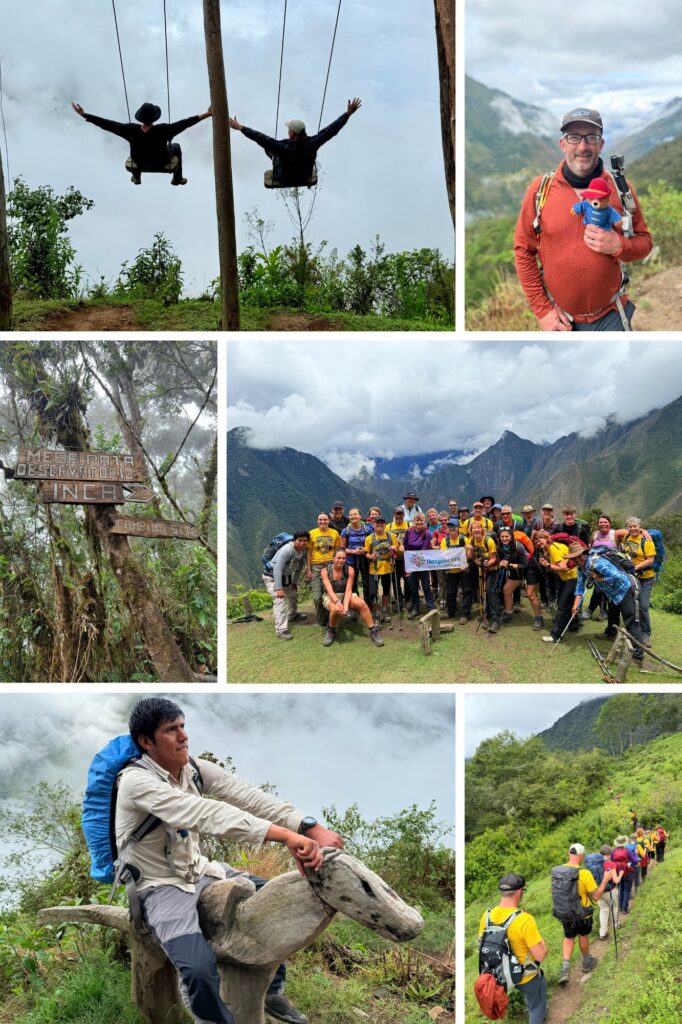 A collage of images in Peru