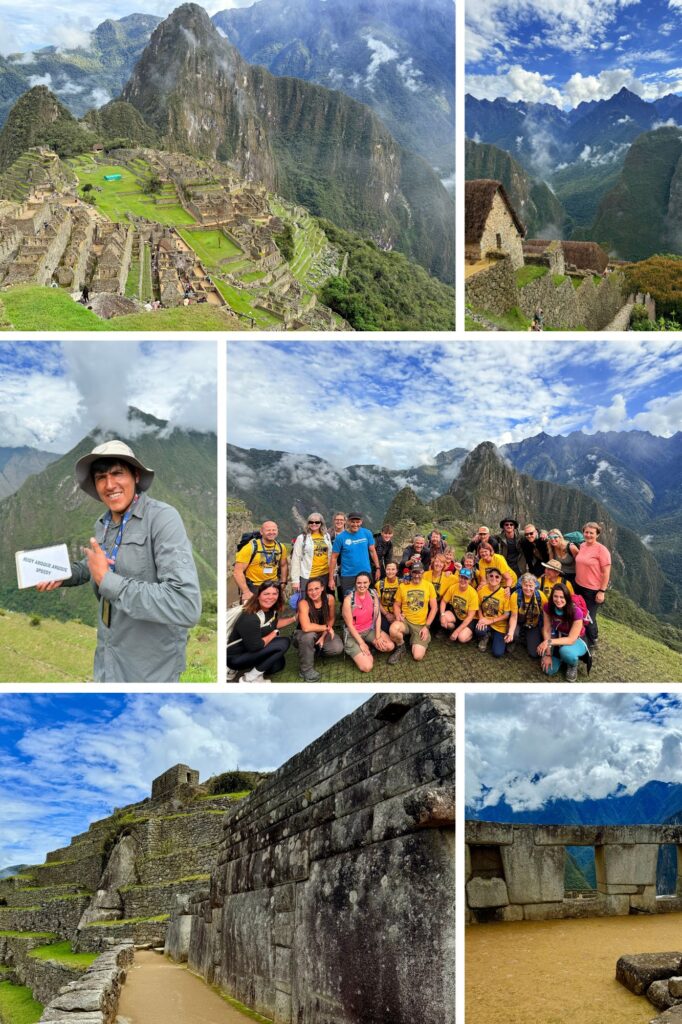 A photo collage in Peru